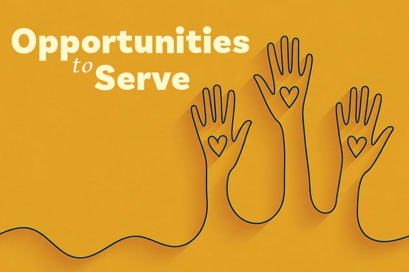 opportunities to serve (hands volunteering)